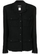 Chanel Vintage Bouclé Tweed Jacket - Black