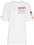 Heron Preston Crew Neck Nasa Print Cotton T-shirt - White