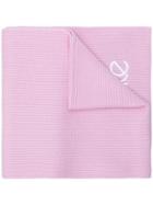 Versace Logo Knit Scarf - Pink & Purple