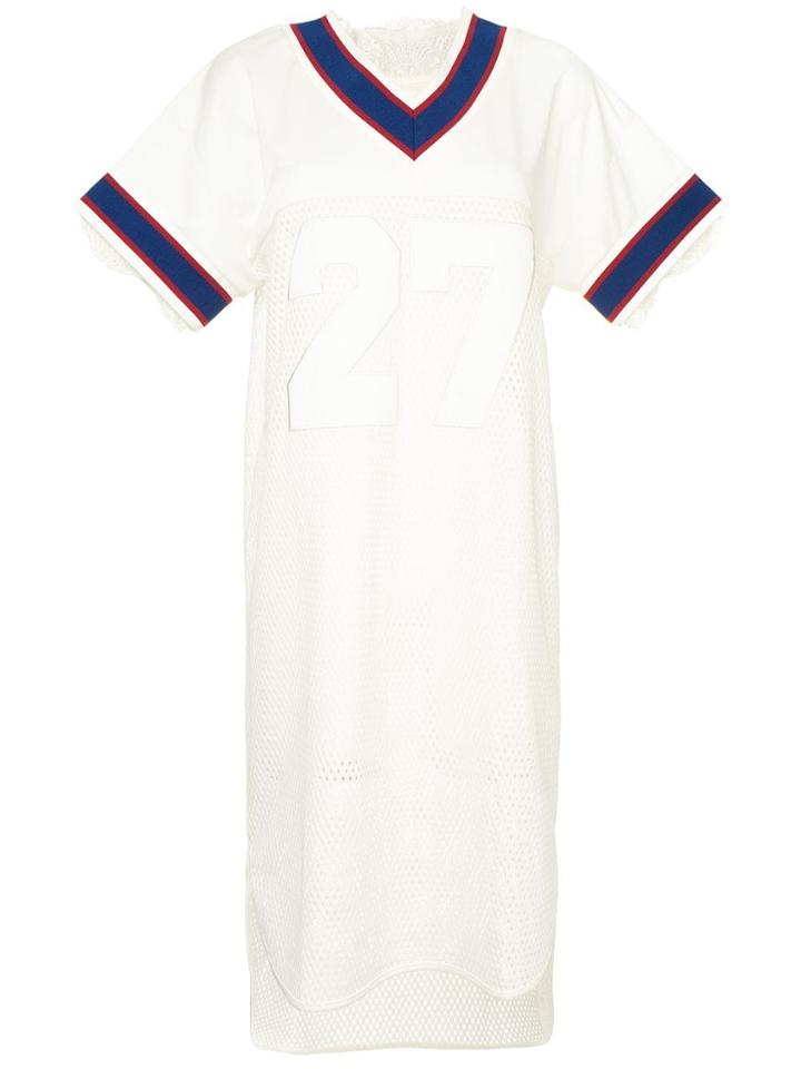 Maison Mihara Yasuhiro 27 Mesh Dress - White