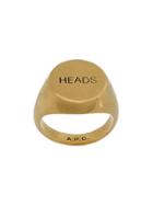 A.p.c. Heads Signet Ring - Gold