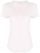 James Perse Sheer Slub Tee - Pink & Purple