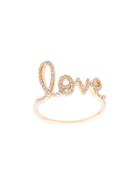 Sydney Evan 14kt Yellow Gold Large Diamond Love Ring