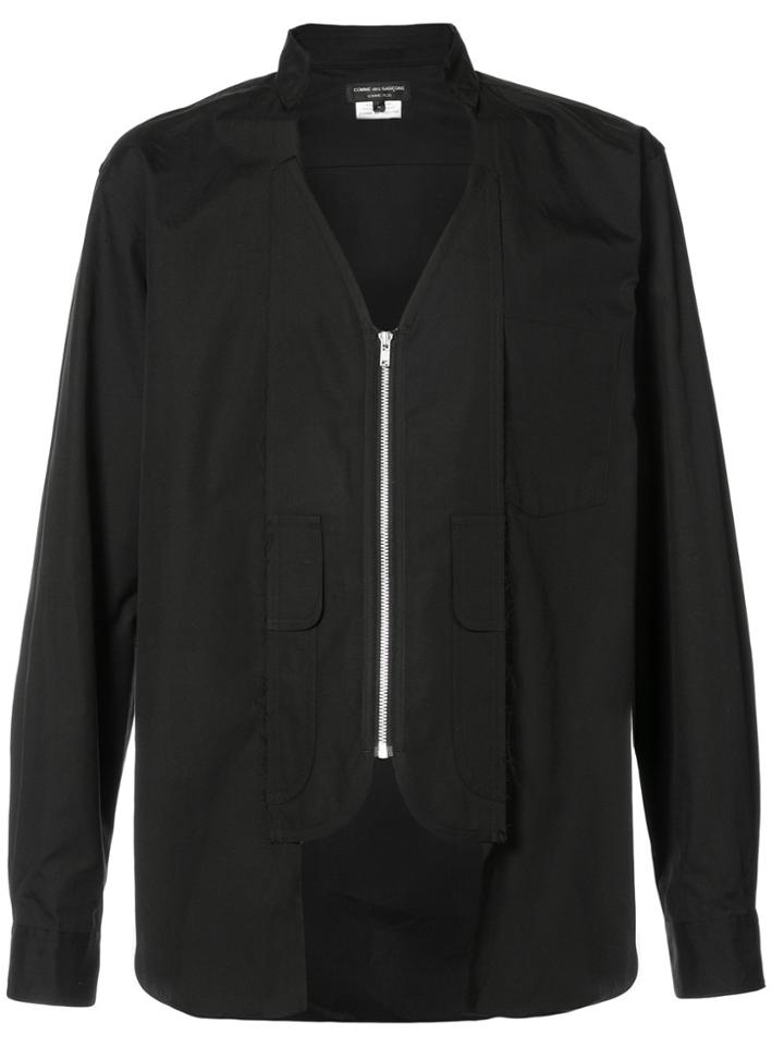 Comme Des Garçons Homme Plus Zipped Shirt - Black