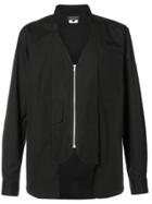 Comme Des Garçons Homme Plus Zipped Shirt - Black