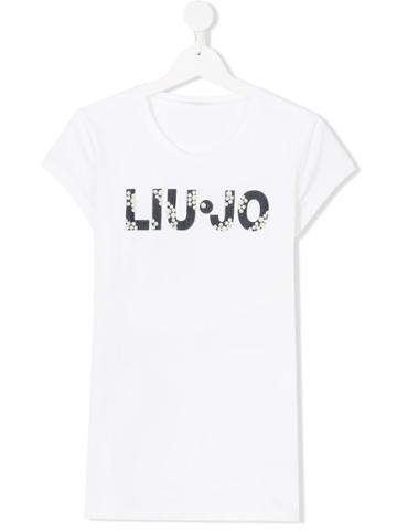 Liu Jo Kids Teen Logo Print T-shirt - White