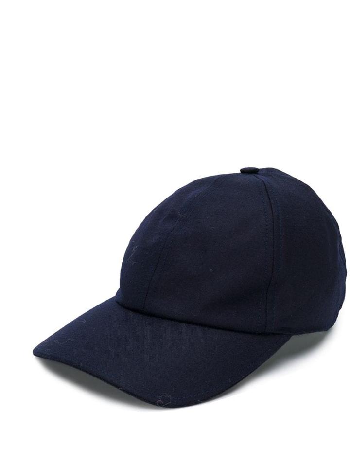 Officine Generale Twill Baseball Cap - Blue