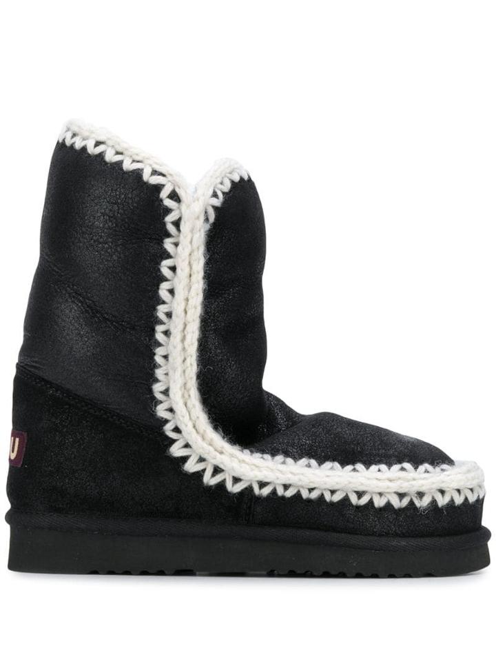 Mou Mou Fw101023b Eskimo 24 Cross Stitch Cbkg Leather/fur/exotic