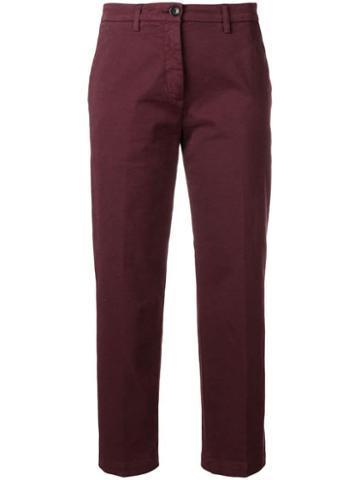Department 5 Chino Gabardina Trousers - Red