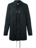 Damir Doma 'socrate' Hooded Coat, Men's, Size: Small, Black, Cotton