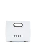 Sacai Contrast Logo Tote - White