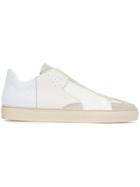 Mm6 Maison Margiela Panelled Low Top Sneakers - White
