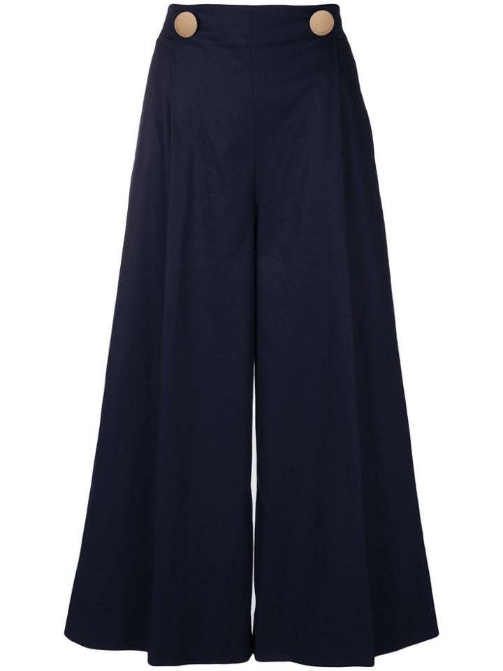 L'autre Chose Wide-leg Culottes - Blue