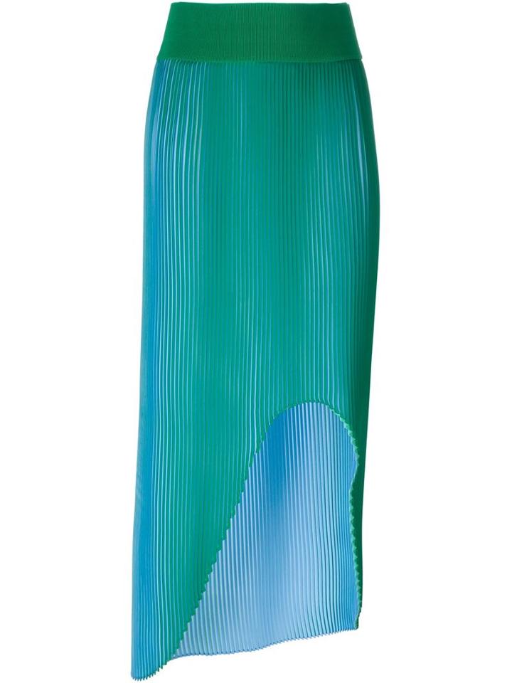 Stella Mccartney 'jeanne' Pleated Skirt, Women's, Size: 34, Green, Polyester