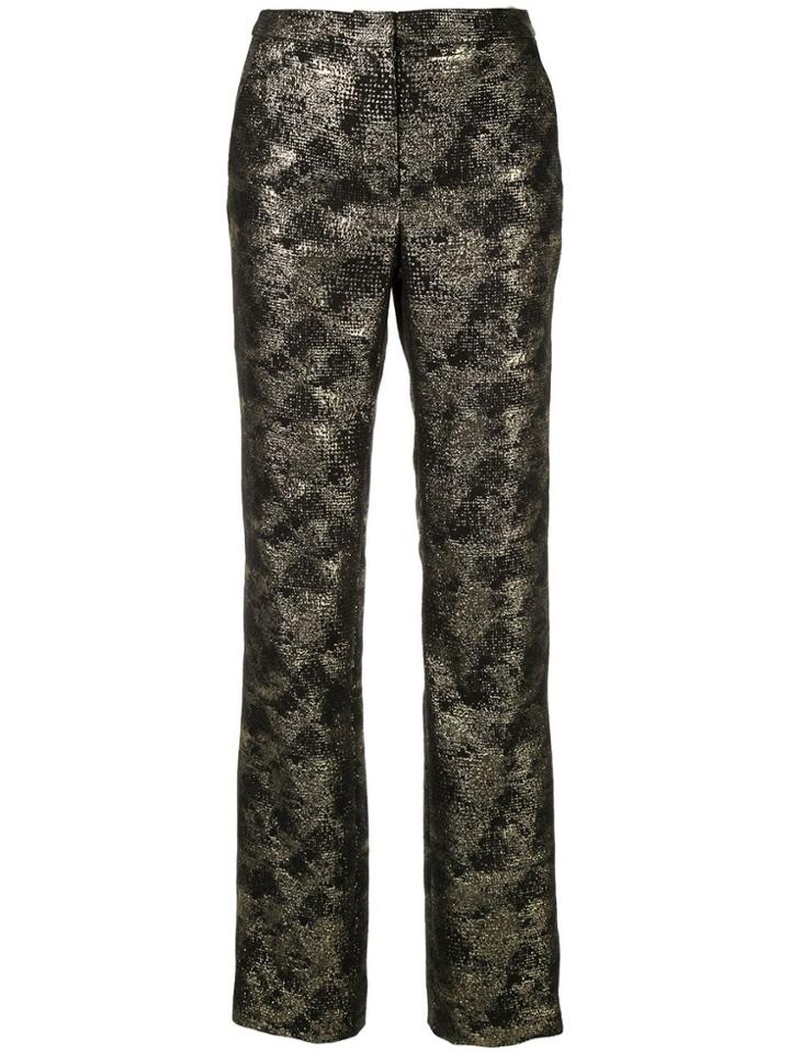 Bianca Spender Rococco Straight-leg Trousers - Gold