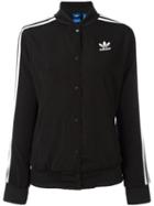 Adidas Three-stripes Bomber Jacket, Women's, Size: 40, Black, Polyester