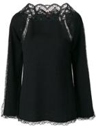 Ermanno Scervino Lace-detail Sweater - Black