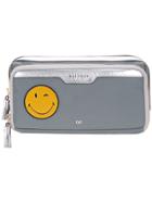 Anya Hindmarch Smiley Wink Make-up Pouch - Grey