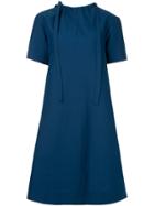 Marni Short-sleeve Flared Midi Dress - Blue