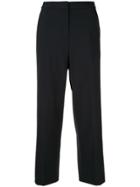 Des Prés Wide Leg Ankle Length Trousers - Black
