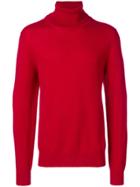 Maison Margiela Elbow Patches Turtleneck Jumper - Red