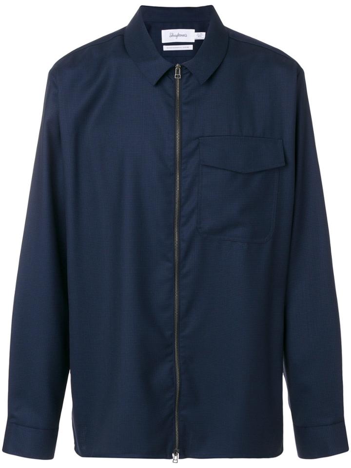 Schnaydermans Zipped Shirt - Blue