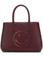 Anya Hindmarch Small Ebury Rainbow Wink Tote - Red