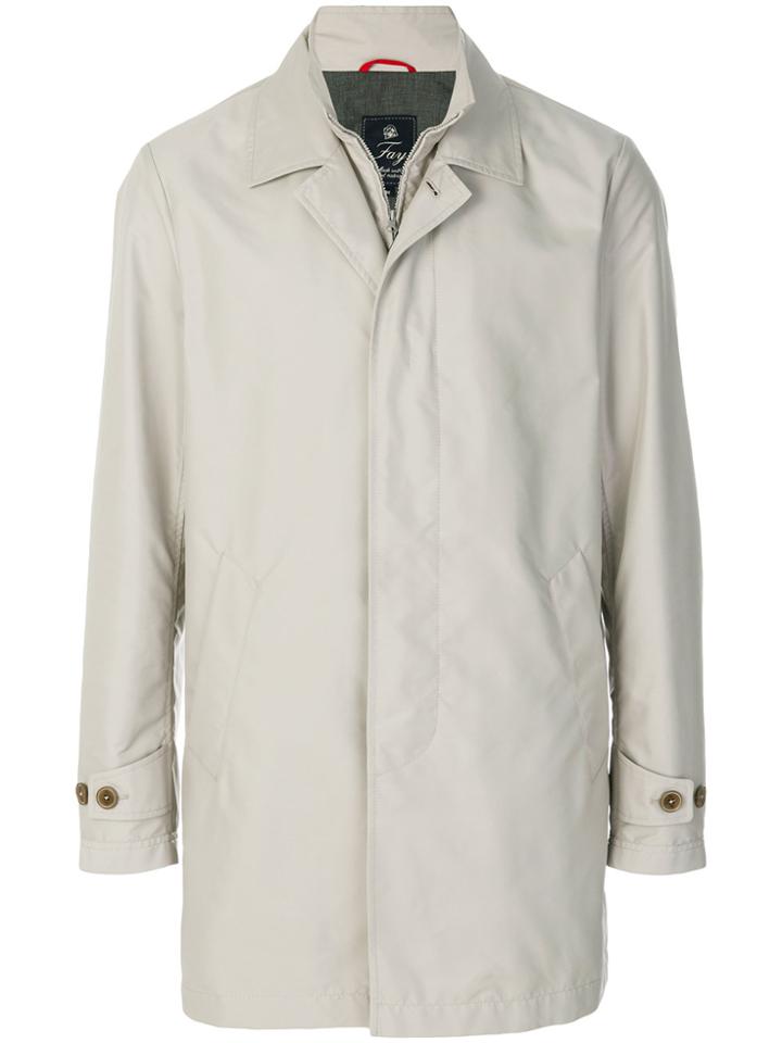 Fay Layered Coat - Nude & Neutrals