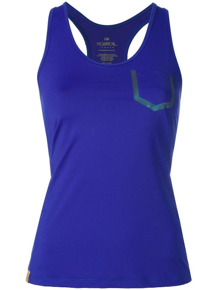 Monreal London 'essential' Tank Top, Women's, Size: Medium, Blue, Polyamide/spandex/elastane