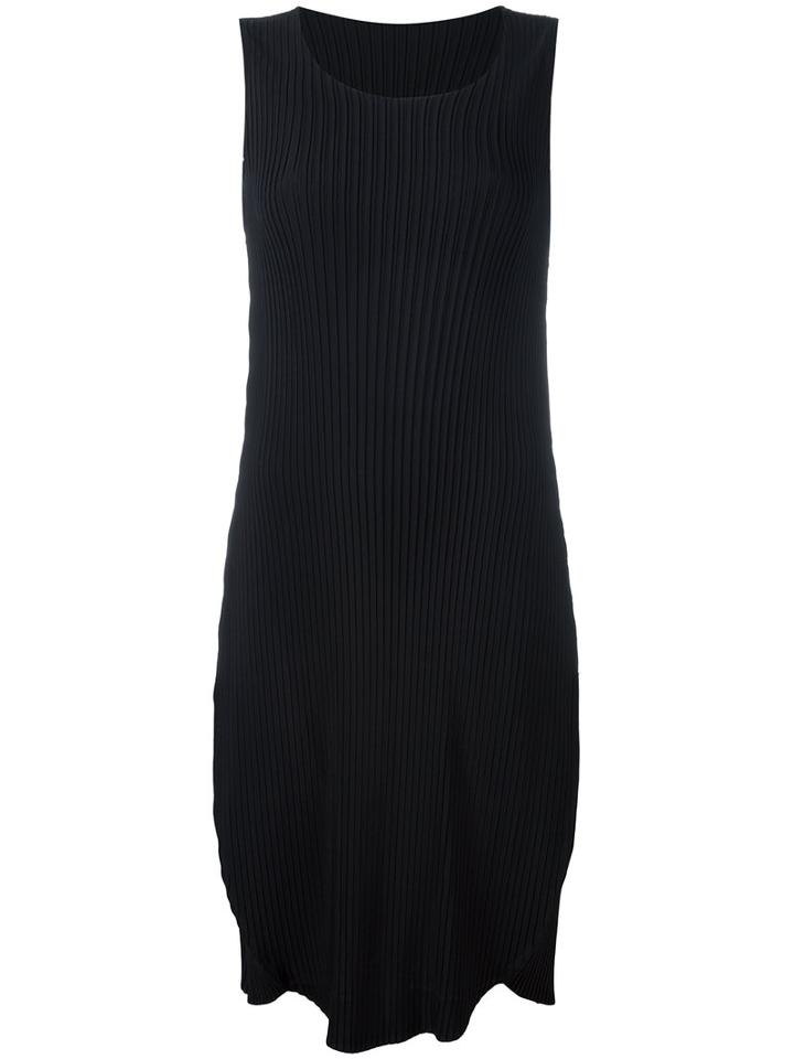 Issey Miyake Pleated Sleeveless Dress, Women's, Size: S/m, Black, Polyester