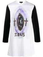 Comme Des Garçons Homme Plus Zues Graphic Long-sleeve Top - White