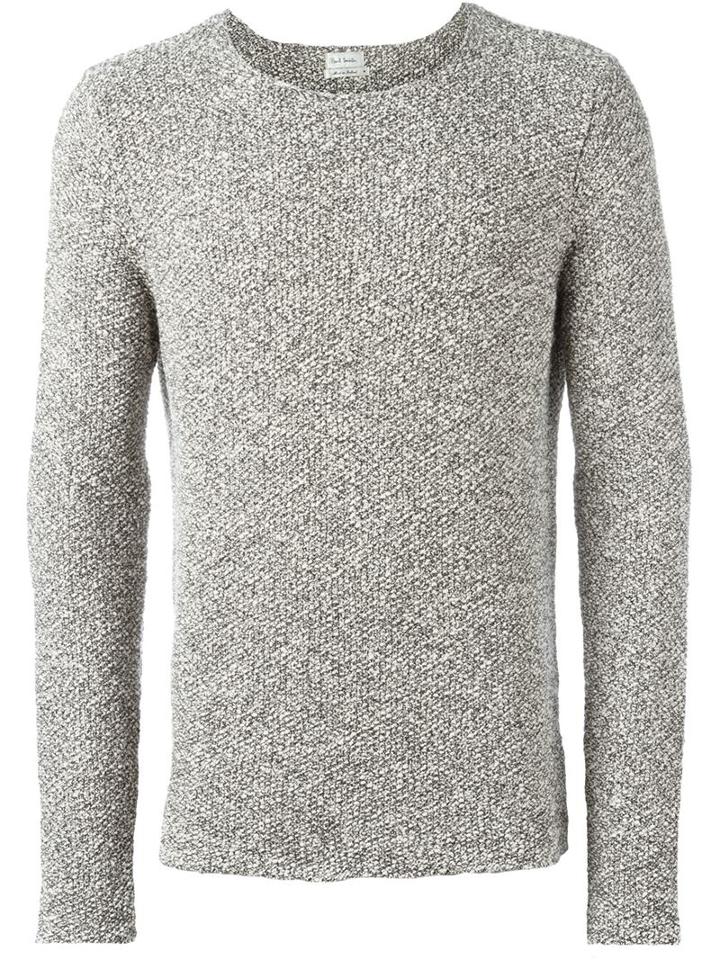 Paul Smith Chunky Knit Jumper, Men's, Size: Large, Black, Cotton