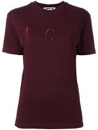 Mcq Alexander Mcqueen Embroidered Logo T-shirt, Women's, Size: Medium, Red, Cotton