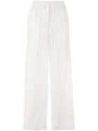 P.a.r.o.s.h. Plotter Palazzo Trousers - White