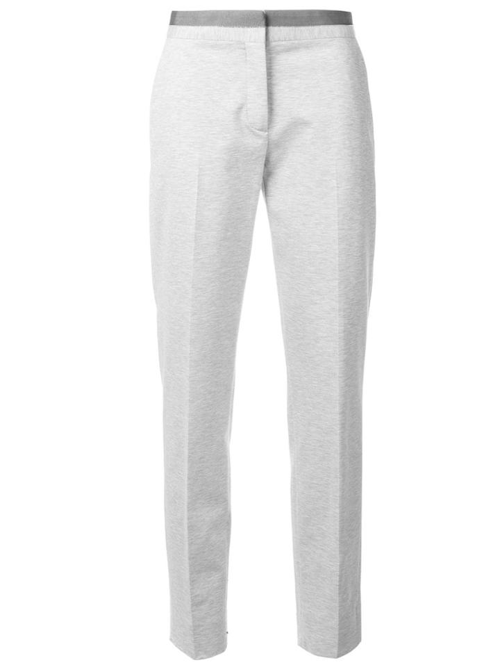 Fabiana Filippi Cropped Pleated Trousers - Grey