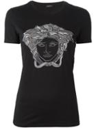 Versace Medusa T-shirt, Women's, Size: 42, Black, Cotton/spandex/elastane