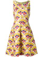 P.a.r.o.s.h. - Pleated Dress - Women - Polyamide/polyester/acetate/viscose - M, Women's, Yellow/orange, Polyamide/polyester/acetate/viscose