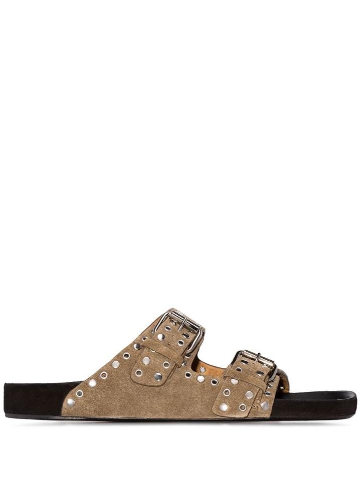 Isabel Marant Lennyo Buckled Sandals - Neutrals