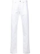 Incotex Classic Jeans, Men's, Size: 32, White, Cotton/linen/flax