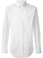 Dolce & Gabbana Classic Shirt, Men's, Size: 43, White, Cotton/spandex/elastane