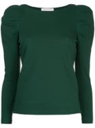 Estnation Puff Sleeve Shirt - Green