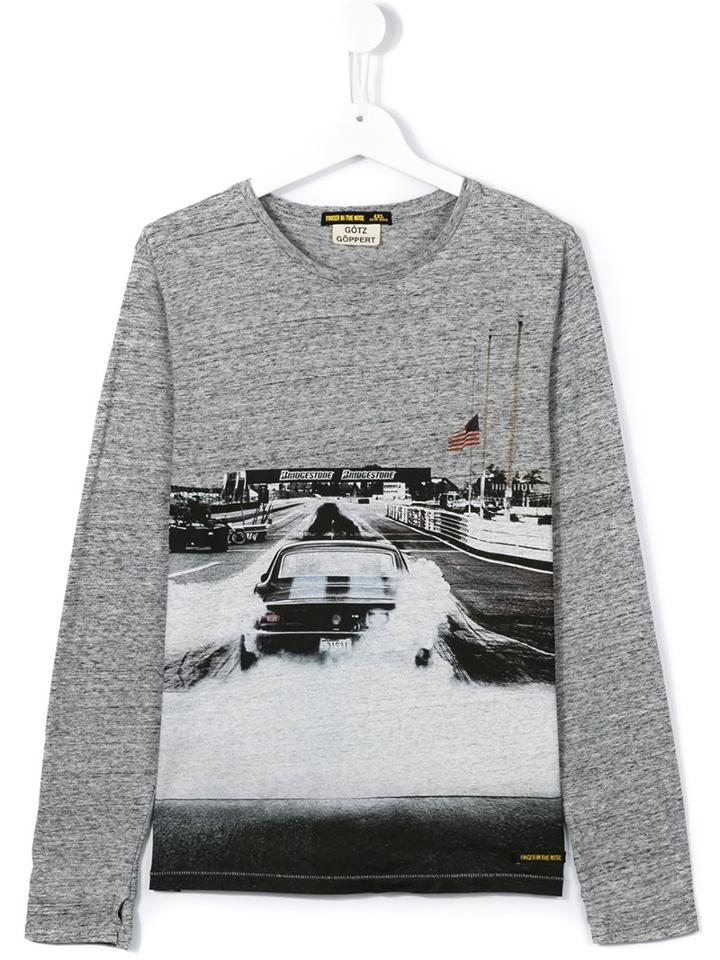 Finger In The Nose Classic Car Print T-shirt
