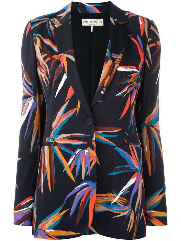 Emilio Pucci Floral Print Jacket - Multicolour