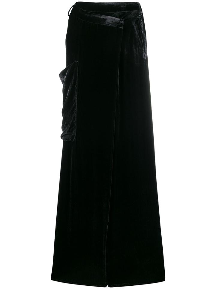 Masnada Wide-leg Oversized Trousers - Black