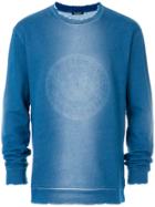 Balmain Faded Logo Sweatshirt - Blue