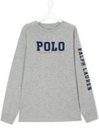 Ralph Lauren Kids Branded Long-sleeved Sweatshirt - Grey