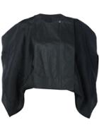 Rick Owens Short 'debussy' Biker Jacket - Black