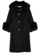 Saks Potts Single-breasted Wool Coat - Black