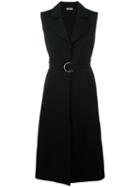 Veronique Leroy Sleeveless Coat, Women's, Size: 38, Black, Cotton/virgin Wool