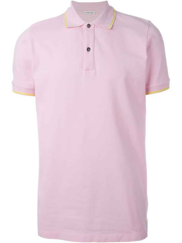 Tomas Maier Small Contrast Stripe Polo Shirt